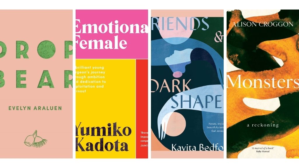Book Reviews: Dropbear, Emotional Female, Friends & Dark Shapes, Monsters