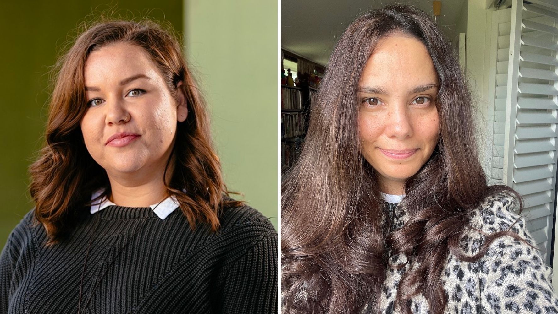 Headshots of Nadia Johansen and Bianca Valentino.