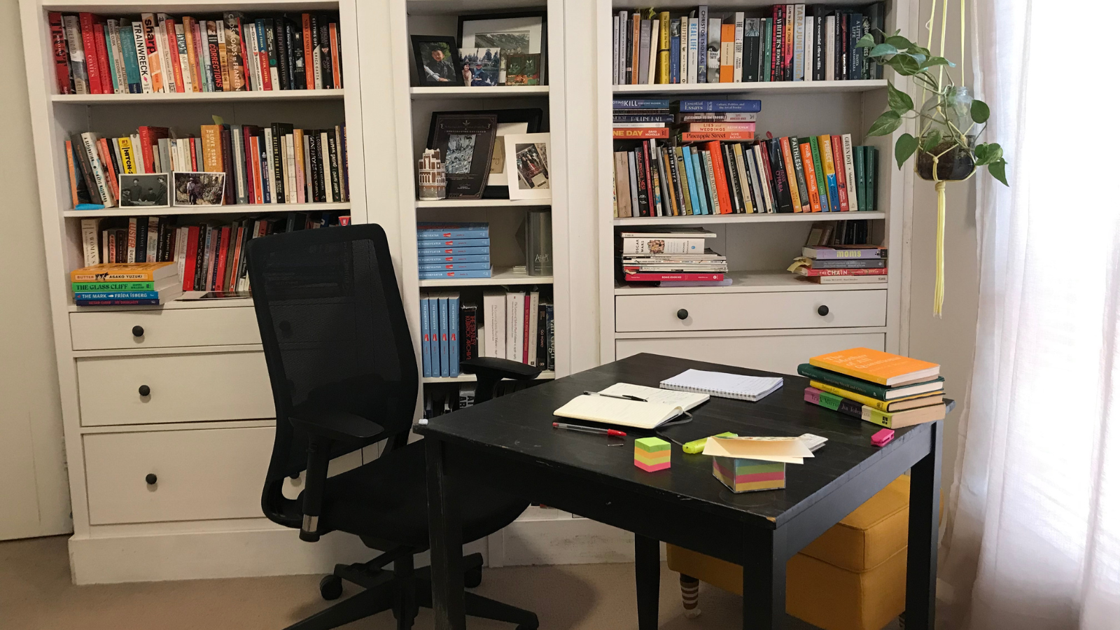 A study with desk.